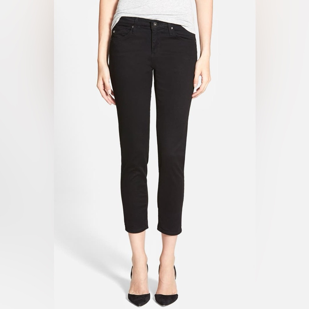 ag adriano goldschmied | black the stilt cigarette crop pants